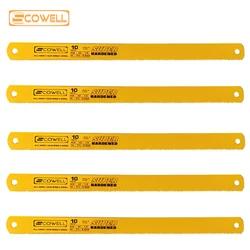 5 PCS SCOWELL Steel Saw Blades Power Hacksaw Blade For Wood 400*32*1.6mm 10TPI HSS Material Type Machine Sawing Blades