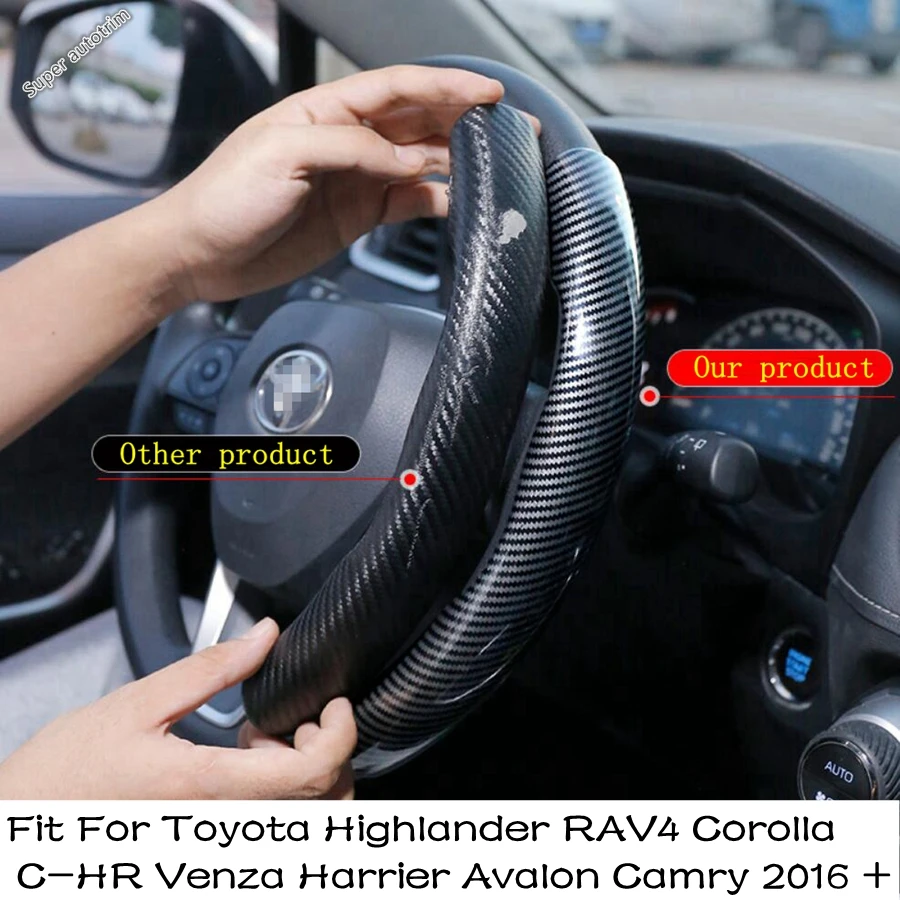 

Interior Accessories For Toyota Highlander RAV4 Corolla C-HR Venza Harrier Avalon Camry Steering Wheel Knob Grip Handle Cover