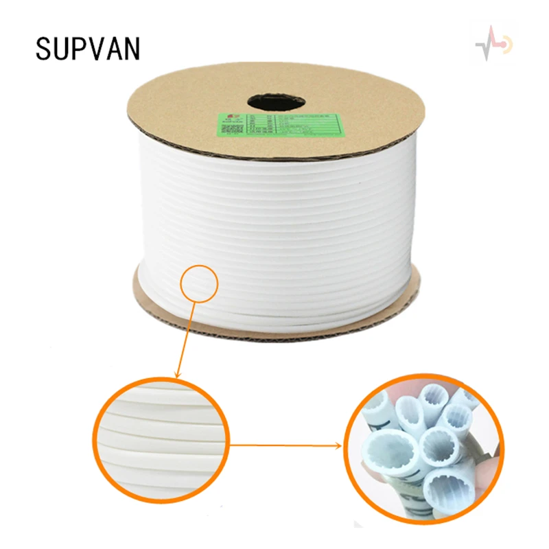 Electrical Wire Cable Identification Sleeve Tube Mark Label White Printable PVC Coding 0.5 - 10 MM² Diameter 1.9 - 7.1mm Supvan