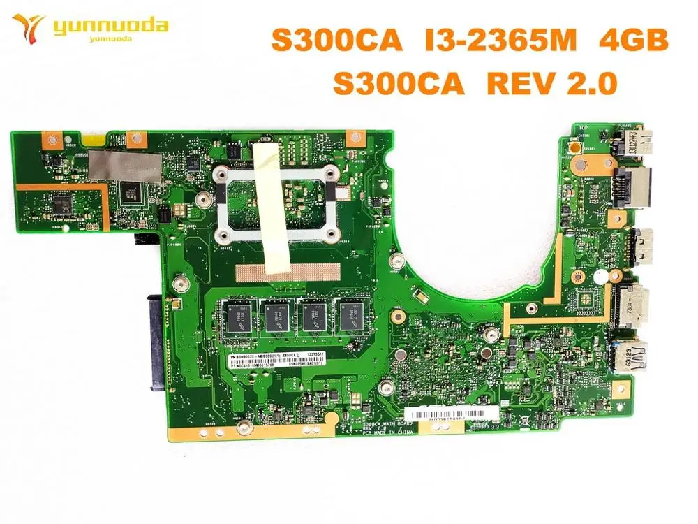 Original for ASUS  S300CA laptop  motherboard S300CA  I3-2365M  4GB  S300CA  REV 2.0  tested good free shipping