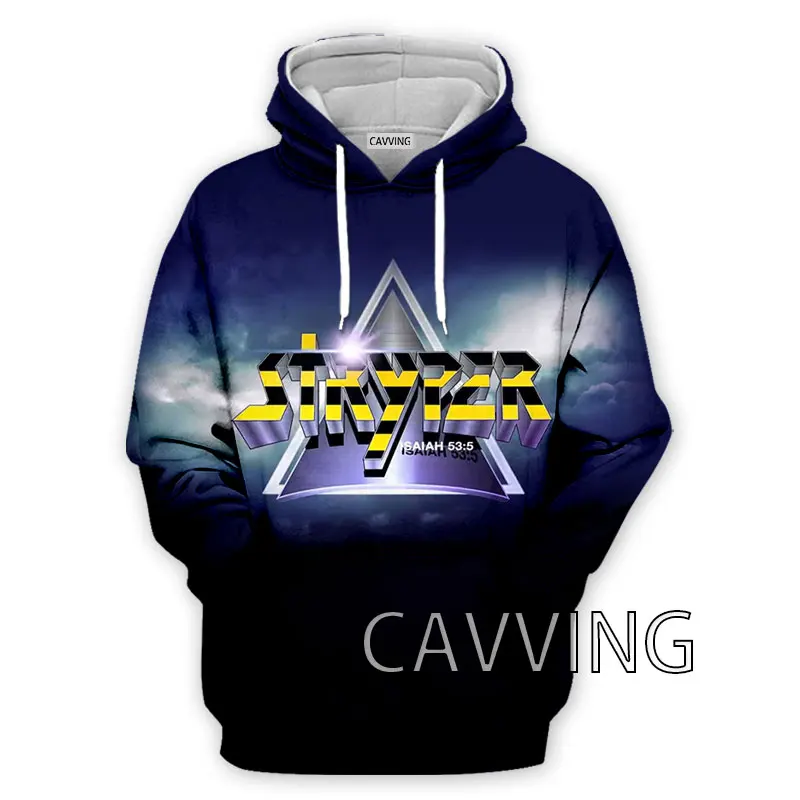 CAVVING 3D Printed  Stryper Rock   Hoodies Hooded Sweatshirts Harajuku  Tops Clothing for Women/men