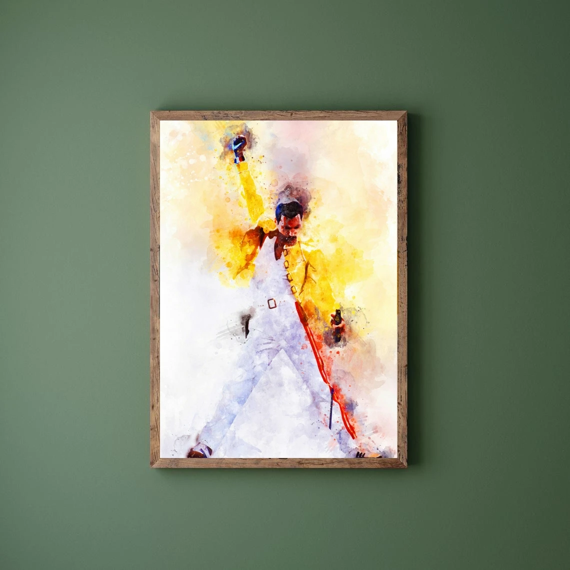 Freddie Mercury Music Album Canvas Poster Art Hip Hop Rapper Pop Music Star Home Wall Painting Decoration (No Frame)