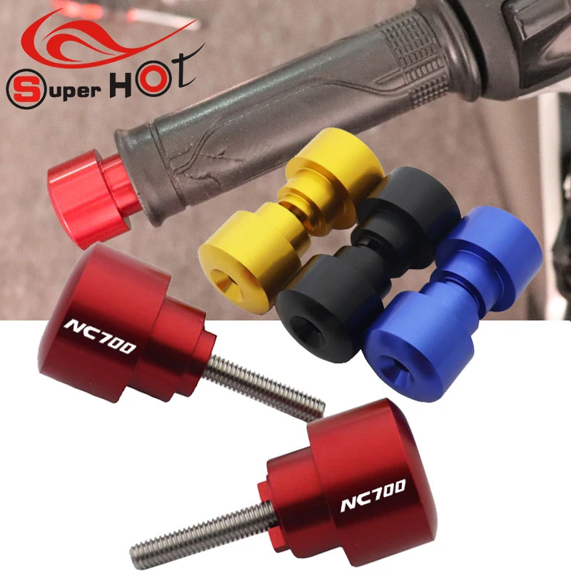 

For Honda NC700S NC700X Motorcycle Handlebar Grips Plug Slider Handle Bar Ends fit for NC700S NC700X with NC700 LOGO