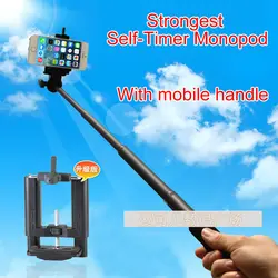 Big Size Professional Stronger Extendable Selfie Stick Bluetooth Monopod+clip Holder+bluetooth for Mobile Camera Gopro Monopod