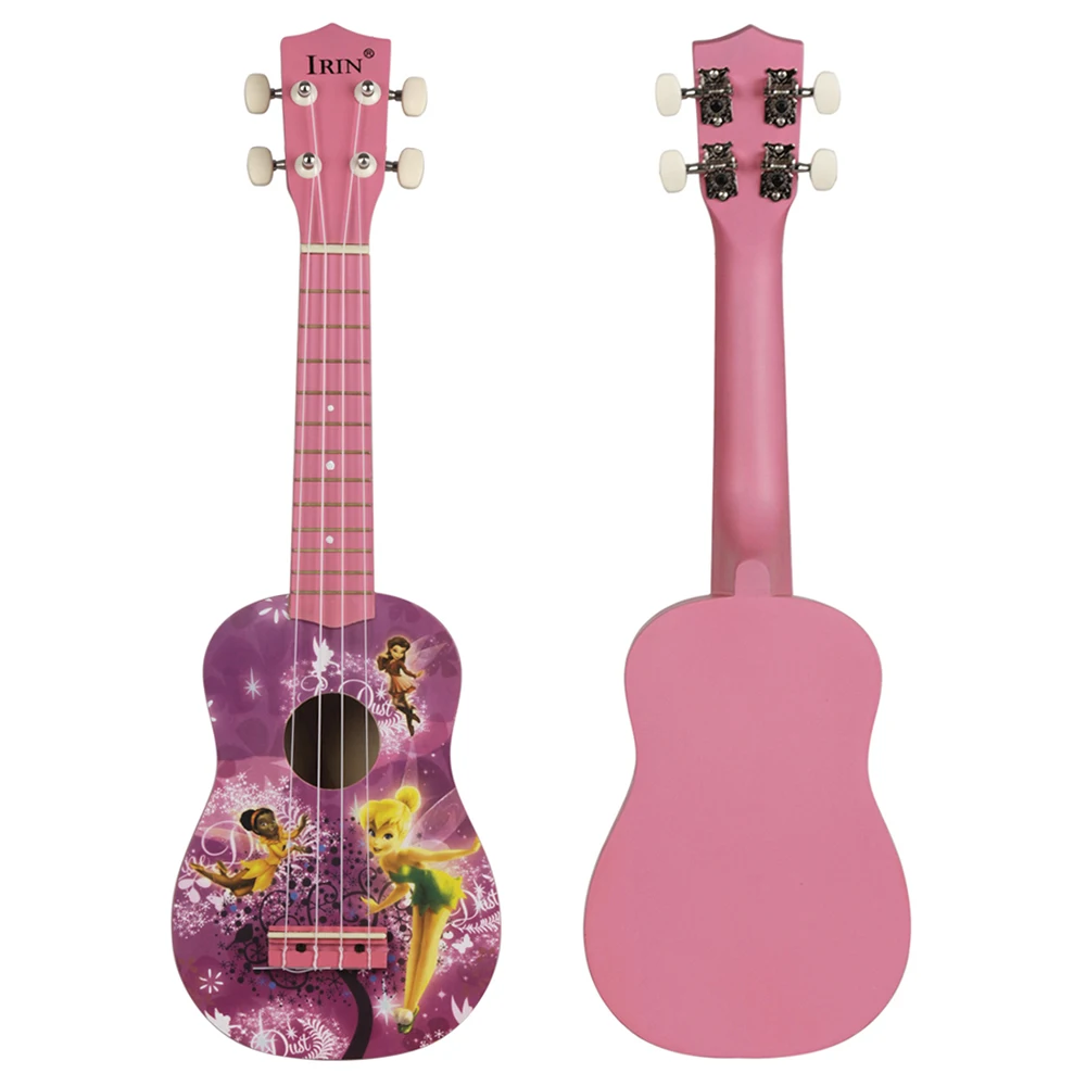 21 นิ้ว Soprano Ukulele Basswood สีม่วง Dream Girl Ukulele 4 สายกีตาร์ฮาวายเครื่องดนตรีเด็กของขวัญ MINI กีต้าร์