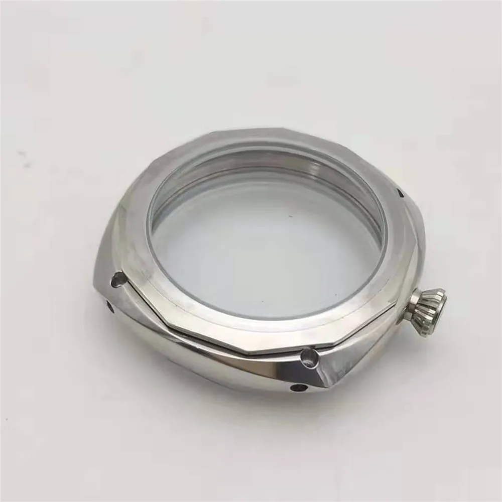 316L Stainless Steel Watch Case 45mm For ETA 6497 6498 For ST36 Watch Movement Hand-Winding Polished Watch Shell