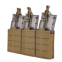 Triple Magazine Pouch Laser Cut Molle, 5.56 Rifle and Pistol