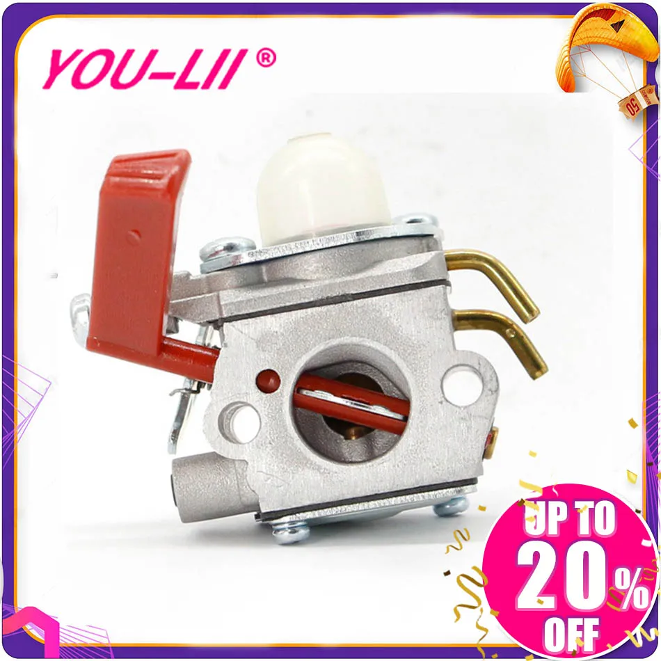 YOULII Carburetor Carb For Homelite 984534001 For Zama C1U-H47 String Trimmers UP08713 F2020 F3040 F3050 D725CD D825SB Lawn Mow