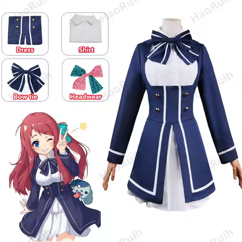 Anime Cosplay Costume Zombieland Saga Sakura Minamoto Cosplay Costume Women Costume Lolita Dress Wig Uniform Halloween Costumes
