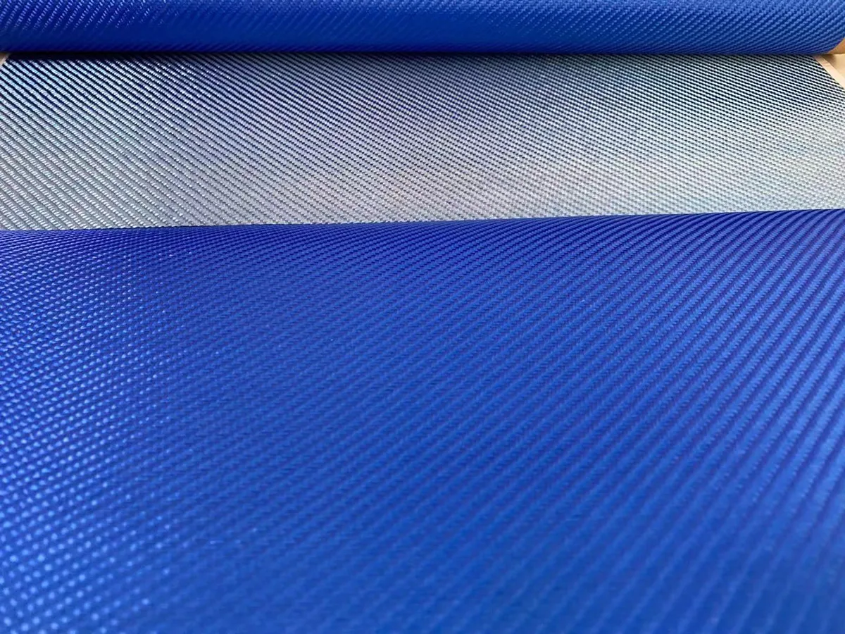 

Imported Fiber Glass 3K 300G Electroplated Blue Glass Fiber Twill Weave 0.5mx1m