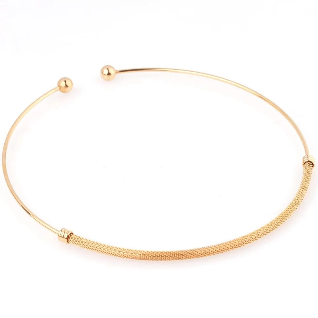 Fashion 316L Stainless Steel Jewelry for Women Mesh Choker Bracelet Set Chains Necklaces Gold Color Collar Gifts