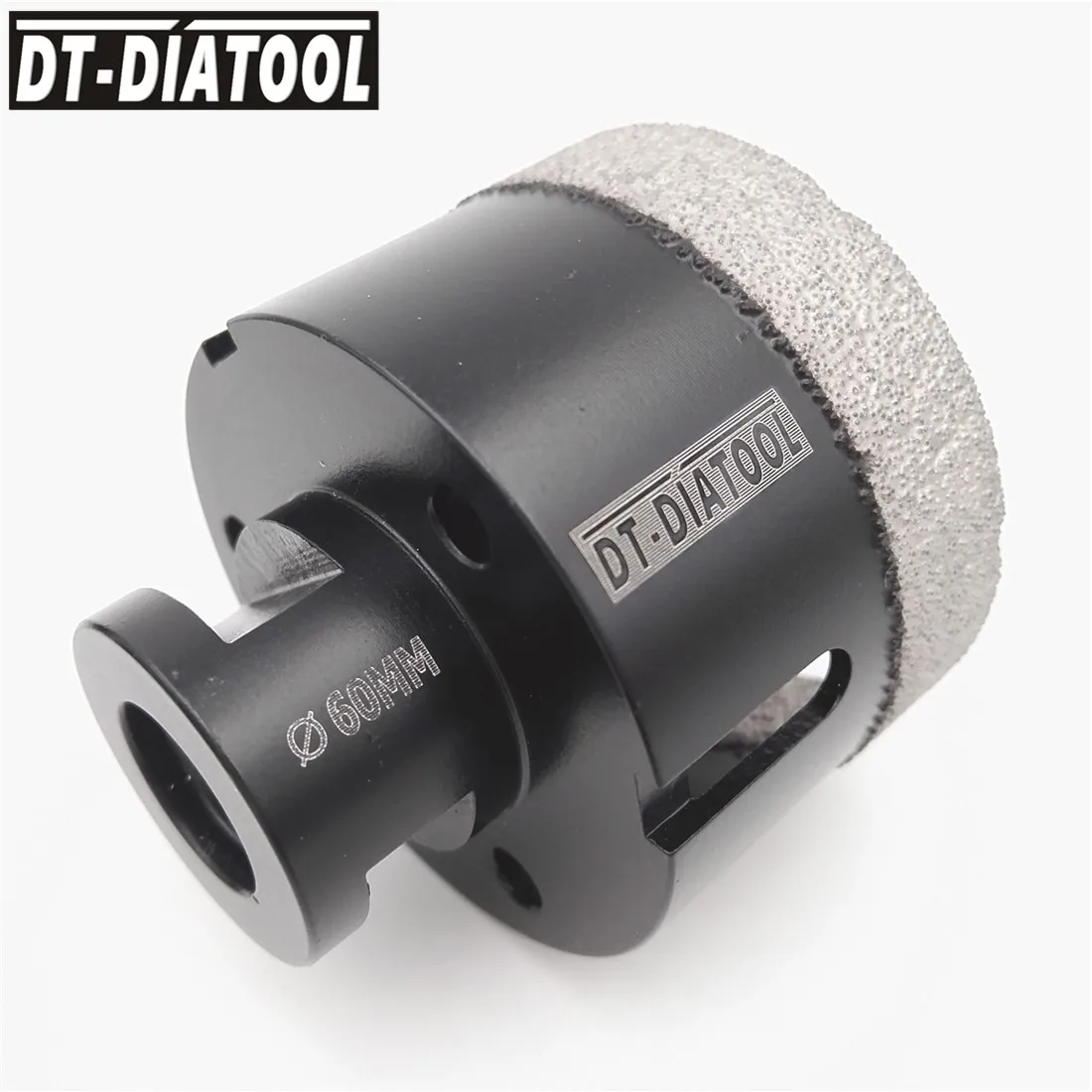 DT-DIATOOL 1 M14 Đường Kính 60 Mm Khô Hút Chân Không Chia Lửa Bằng Đồng Nguyên Kim Cương Khoan Core Bit Gạch Ceramic Lỗ Cưa Đá Hoa Cương Đá Cẩm Thạch đá Mũi