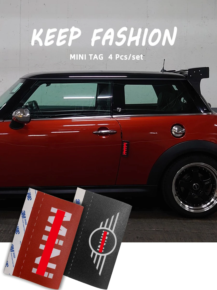 MINI TAG Sticker High Quality Material Door Sticker For mini cooper R50 R53 R56 R56 R60 F56 F55