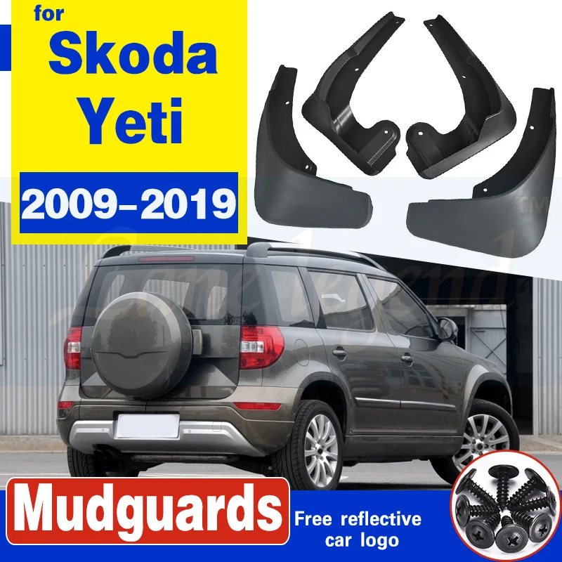 Mudguards fit for Skoda Yeti 5L 2009~2019 2010 2011 2012 2013 2014 2015 Car Accessories Mudflap Fender Auto Replacement Parts