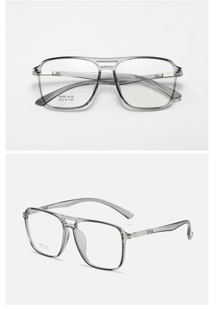 Olivgrüner Rahmen übergroße Myopie Brille Anti blaue Strahlen tr90 Studenten verschreibung pflicht ige Brille Dioptrien 0-800-0, 5-1, 5 bis-0,5 – Detail 16