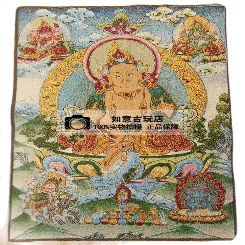 

Nepal Tibet Thangka Paper And Silk Hanging Pictures Worship The God Of Wealth