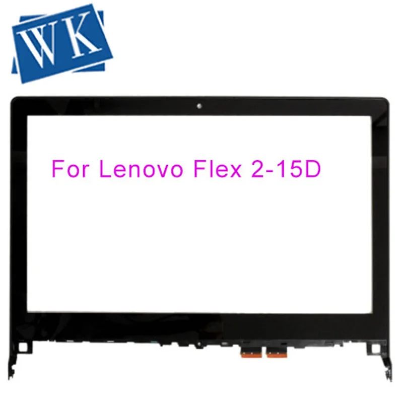 

15.6" For Lenovo Flex 2 15 2-15 2-15D Laptop Touch Screen Digitizer Glass Lens Replacement parts with Frame