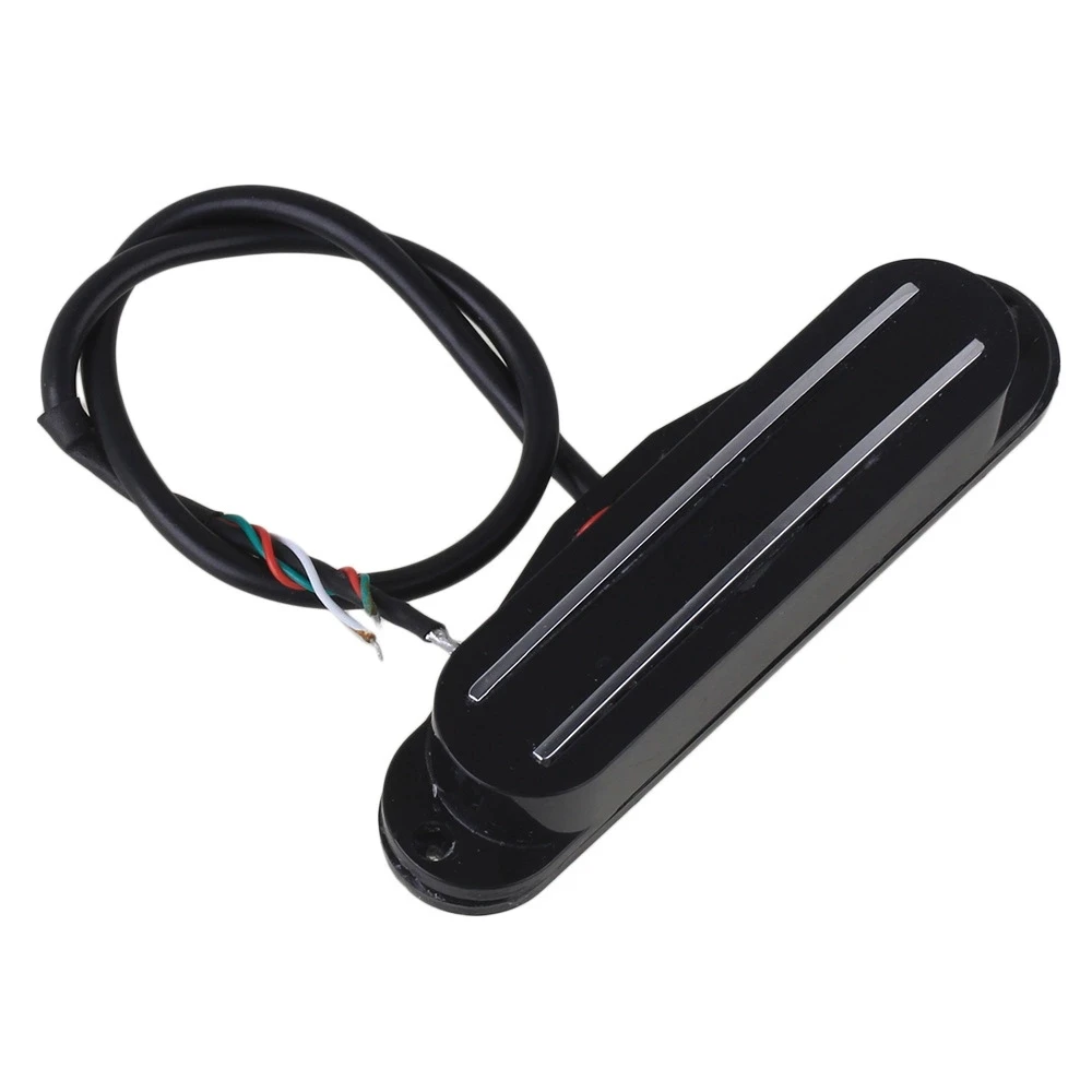 Black 4 Wire Magnetic Dual Rail Humbucker Pickup Electric Guitar Pickup