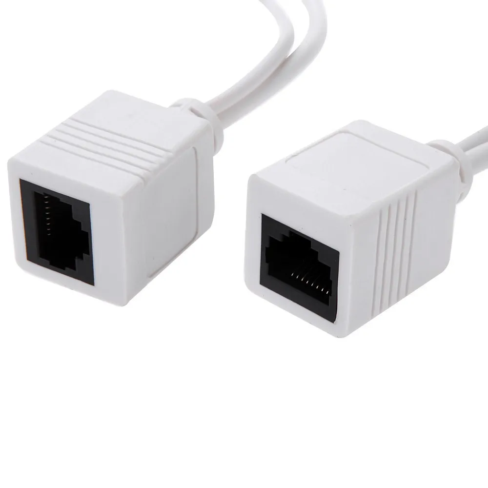 10 Pasang/Lot Daya Pasif Di Atas Adaptor Ethernet Kabel POE Splitter RJ45 Modul Catu Daya Injektor 12-48V untuk IP Camea