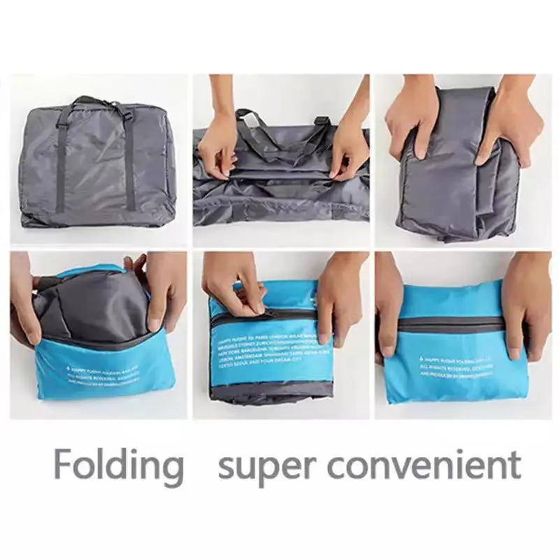 Wateproof Foldable Hand Travel Bag Unisex Suit Nylon Handbag Casual Organizer Aircraft Storage Bags Portable Small Luggage Bag