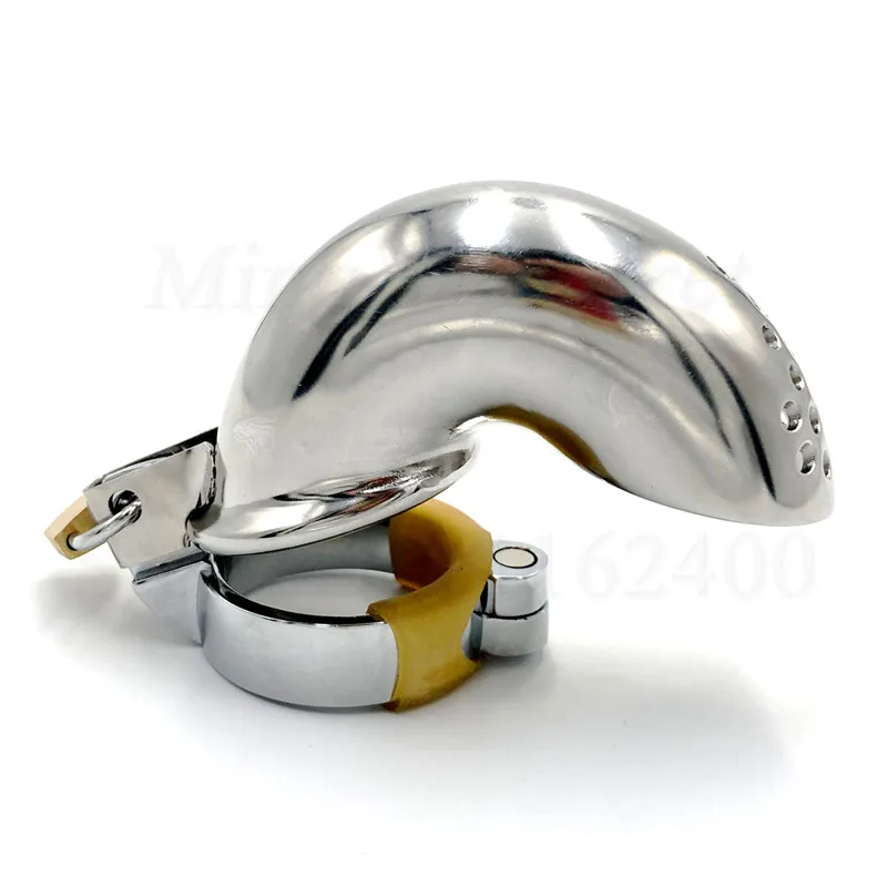 Curving Stainless Steel Male Chastity Device,Penis Sleeve,Penis Rings,Metal Cock Cage,Chastity Lock,BDSM Sex Toys For Men Gay