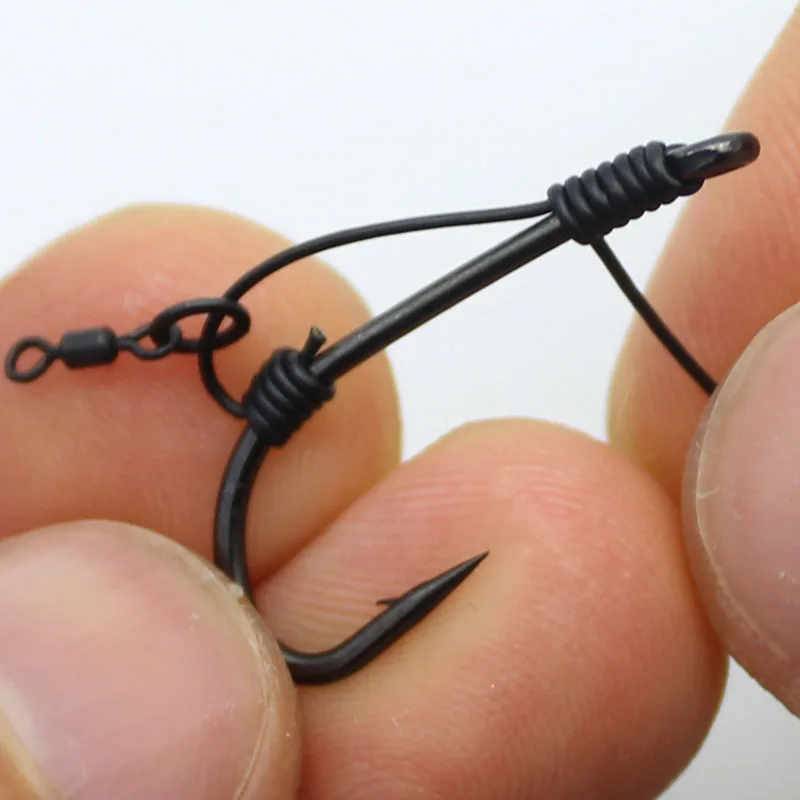 Anzuelo Micro D-Ring Carpa Recubierto – Púas - imagen 3