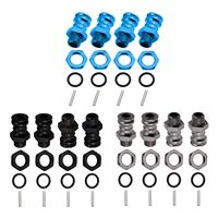 4pcs/Lot Aluminum 17mm Hex 23mm Wheel Extension Adapter Drive Hub for HPI HSP  ZD Racing CC01 FS Kyosho 1/8 Scale RC Car Parts