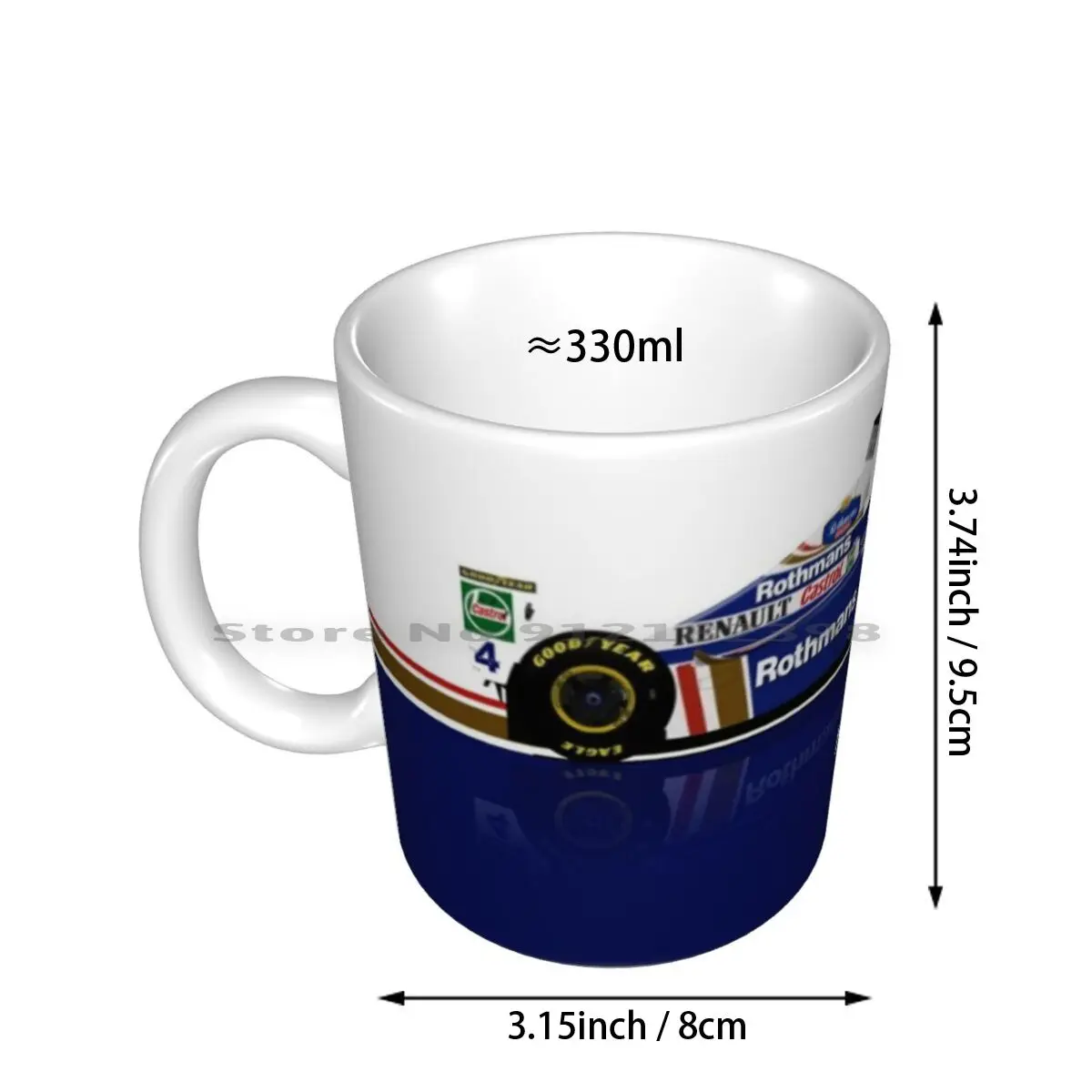 Heinz-Harald Frentzen-Williams Fw19 Ceramic Mugs Coffee Cups Milk Tea Mug Heinz Harald Frentzen Williams Fw19 Racing Grand Prix