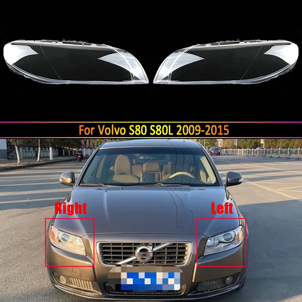 

Auto Lamp Case Headlight Front Glass Lens Lens Light Caps For Volvo S80 S80L 2009~2015 Headlamp Cover Replacement Car Shell