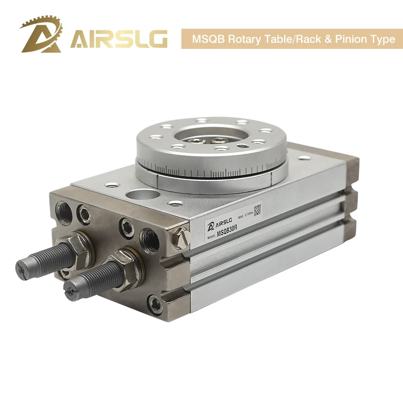 AIRTAC Type Rotary Pneumatic Cylinder HRQ Adjustable 0-190 degrees HRQ10 HRQ20 HRQ30 HRQ50 HRQ70 HRQ10A HRQ20A HRQ30A HRQ50A