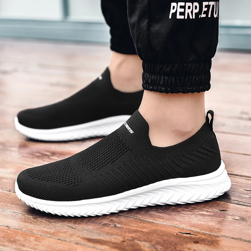 Men Vulcanize Shoes Mesh Men Shoes Lightweight Comfortable Men's Sneakers 2020 Autumn Fashion Slip On Flats Shoes Male Loafers