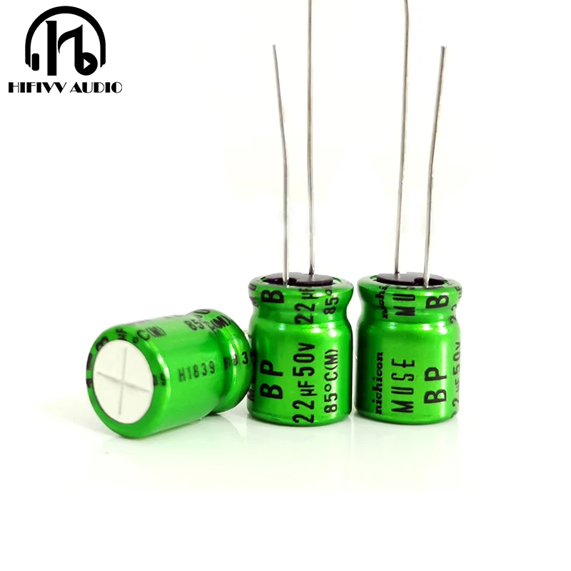 100% Оригинальный Hi-Fi Muse ES безэлектродный BP зеленый электролитический конденсатор 22 мкФ 50 в