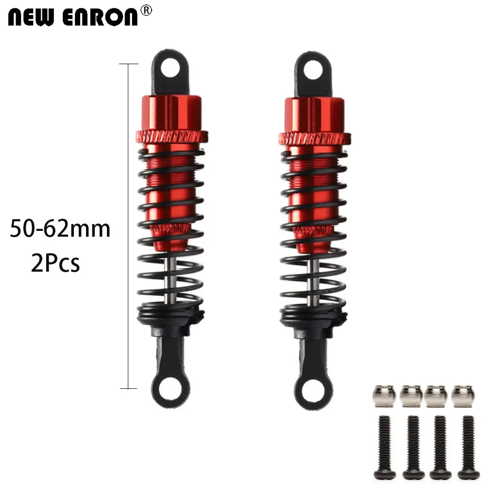 NEW ENRON Alloy Front 50-62mm & Rear 55-75mm Oil Shock Absorber 2P/4P For RC Car 1:12 Wltoys L979 L202 L212 L222 L959 K959 L969