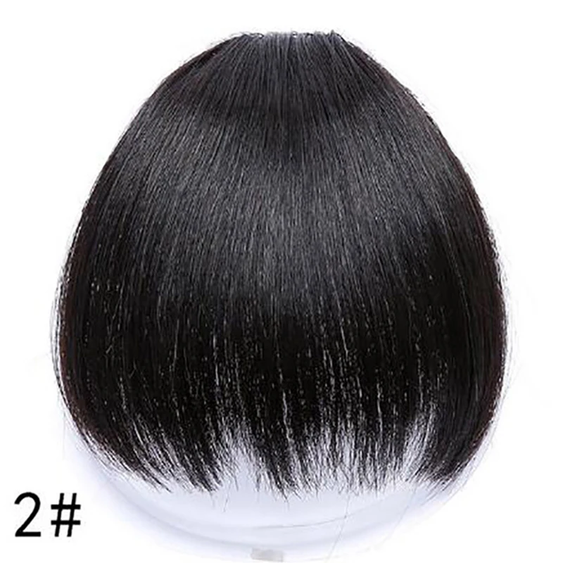 LUPU Synthetic Hair, Women\'s Bangs, Short Hair Clips, Natural Black, Solid Color