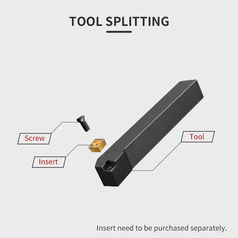 External Turning Tool 95 Degrees Holder End Face CCMT Carbide Inserts Lathe CNC Cutting Tools Set SCLCR/L 1616 2020 2525