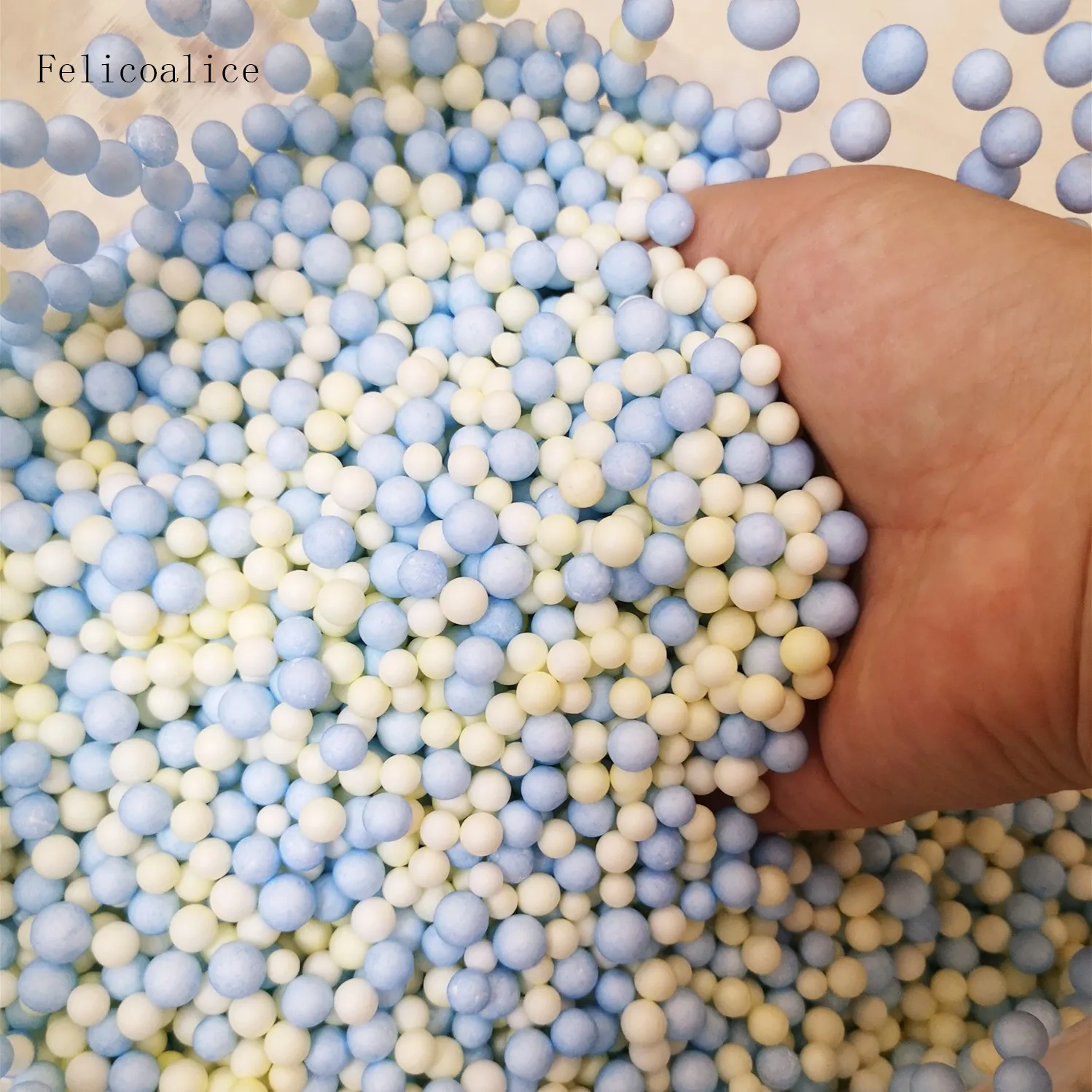 

250g 7-9mm Blue Foam Round Balls Polystyrene Styrofoam Small Tiny Beads Craft Bubble Ball Gift Box DIY Balloon Filler Home Decor