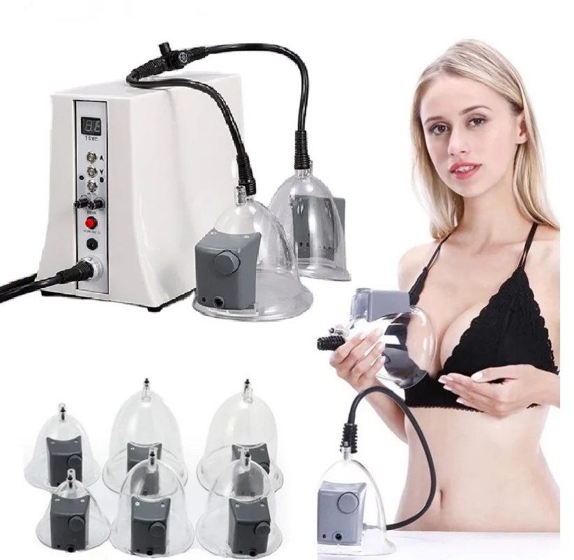 1 pair Big Size Vacuum Cups Breast Enlarger Lifting Hip Butt Lift Up Massage Cup Breast Beauty Cup with Suction Release