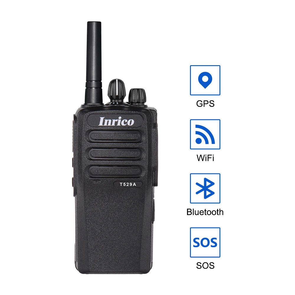 Imagem -03 - Inrico T529a Poc 4g Rede Walkie Talkie Rádio com bt Wifi Gps Nfc Android Rádio Móvel de Longa Distância Mini Walkie Talkie