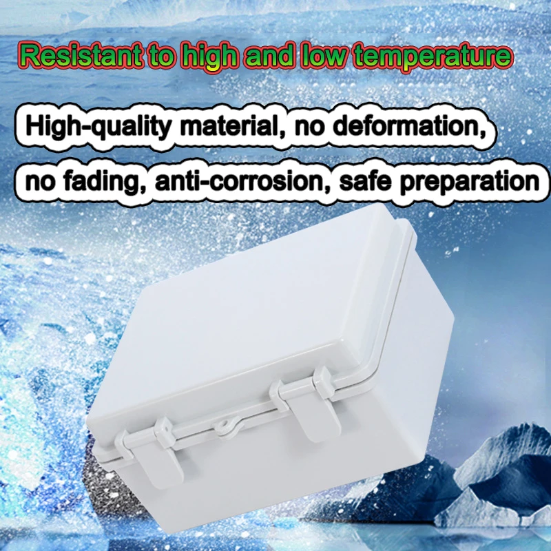 Waterproof Buckle Power Project box ABS plastic electric control box  wire connection cable junction box Instrument Enclosure