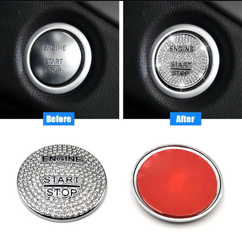 New Bling Engine Start Stop Button Cover Ignition Button Cap for Mercedes Benz C CLA CLS E GLA GLC GLE GLK GLS Class Accessories