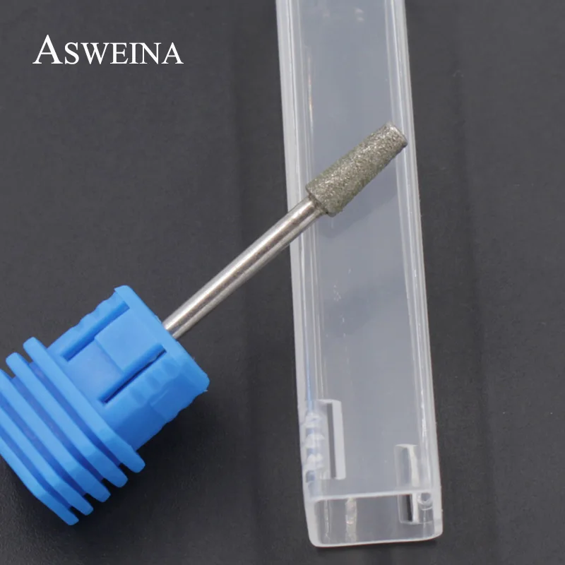 ASWEINA 1Pcs Conical Shape Diamond Bur Nail Drill Bits Nail Polishing Accessory Nail Files Electric Manicure Machine Tools