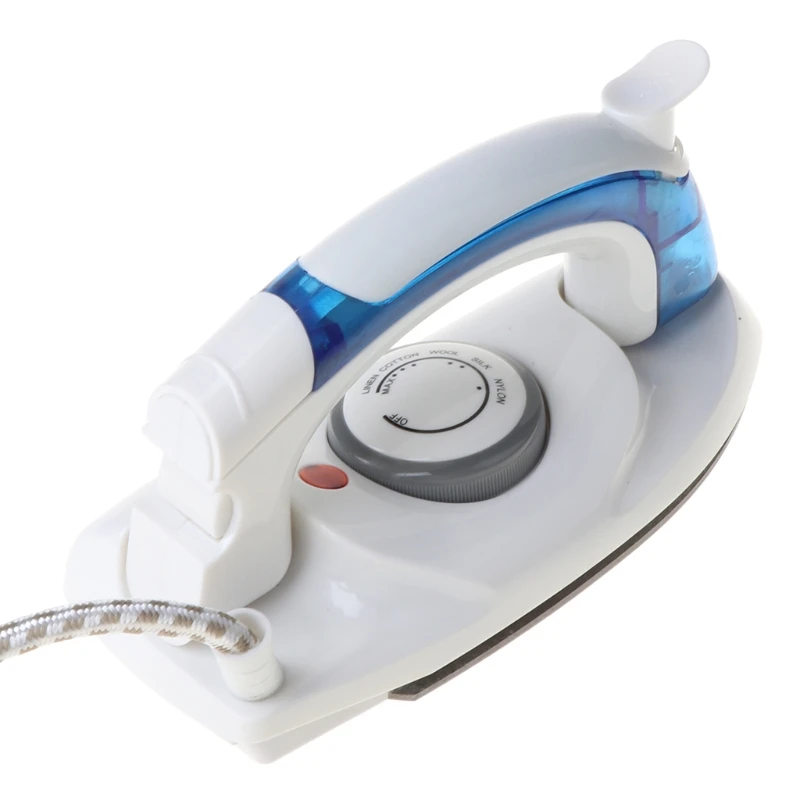 J6PE Mini Portable Foldable Electric Steam Iron for Clothes with 3 Gears Baseplate Handheld Flatiron Home Travelling Use