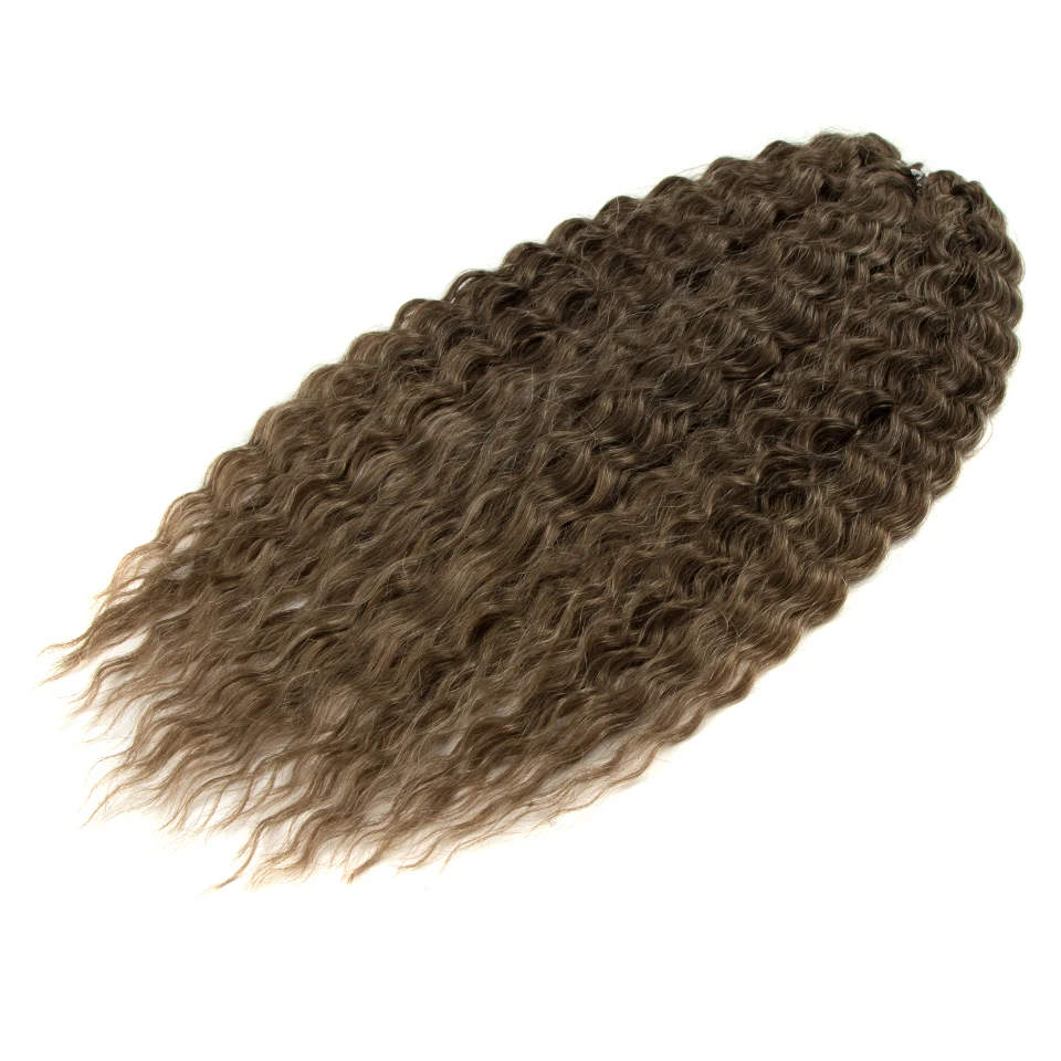 Ariel Hair Synthetic Twist Crochet Curly Hair 24 Zoll Water Wave Braid Hair Ombre Blonde Brown Deep Wave Flechten Haarverlängerung – Detail 34