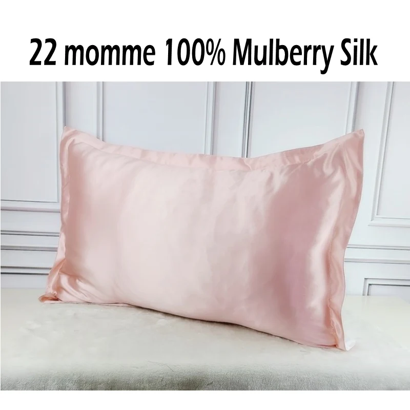 

100% nature mulberry Silk 22 momme satin silk multicolor pillowcases pillow cases Envelope Closure standard queen king LS006