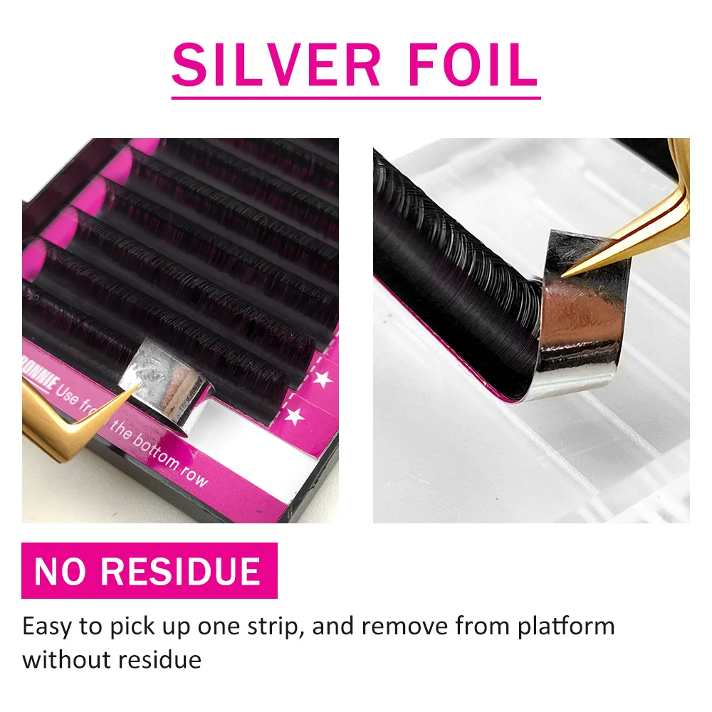 Abonnie Individual Mink Eyelash Premium Volume Lashes 0.03-0.25mm Lashes C/D Curl Matte Black Cilios False eyelash