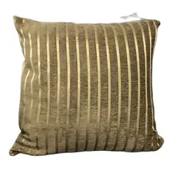 55x55cm Champagne Jacquard Cushion Cover Sofa Decorative Stripe Cutting Velvet Throw Pillow Case
