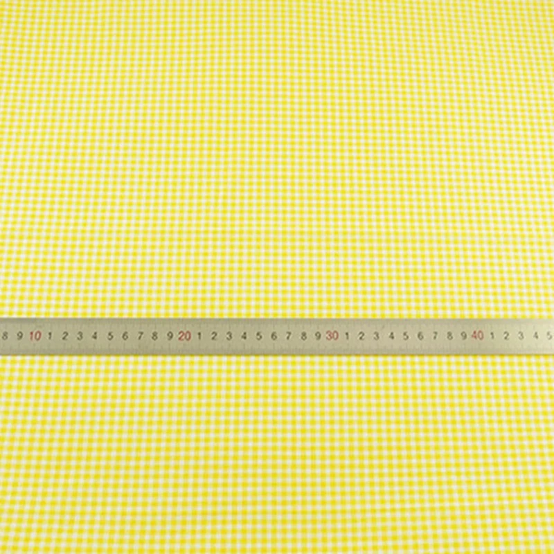 Rosa und weiß karierter Baumwollstoff zum Nähen von Steppdecken, Puppenzubehör, Material, Patchwork-Stoff im Meterware, dünn – Detail 23