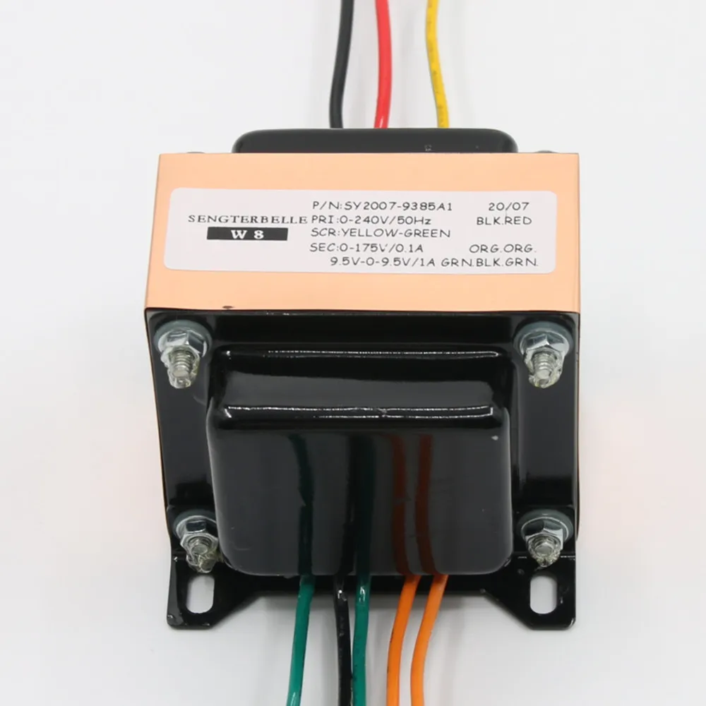 EI type Power Amplifier Transformer Output: 0-175V, 9.5V-0-9.5V HiFi Audio Power Transformer NEW