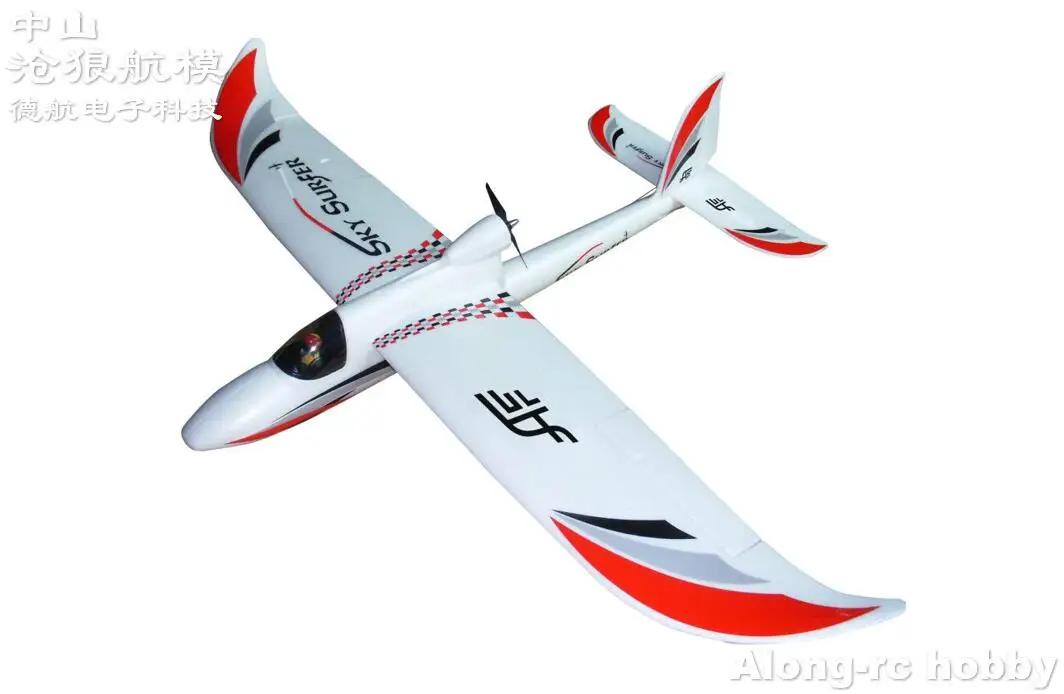 Na stronie szybowiec samolot 4 kanałowy samolot RC szybowiec samolot Model dla początkujących-1400mm rozpiętość skrzydeł na stronie SKY SURFER