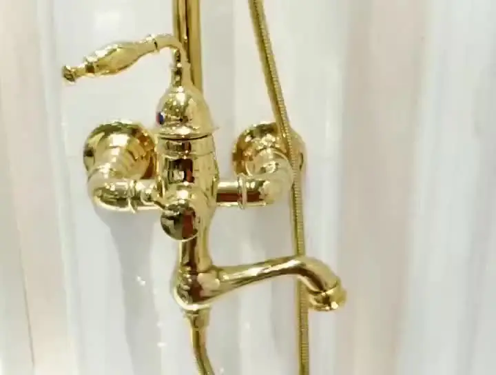 

Черный настенный латунный Смеситель для ванной комнаты, смесители для душа и ванны